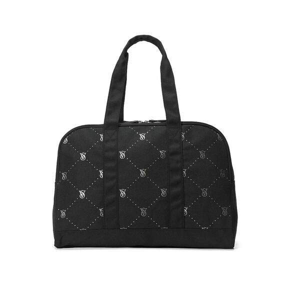 Victoria’s Secret Minimalist Rhinestone Bling Quilted Duffel Bag - New With Tags - Picture 1 of 9